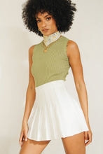 Load image into Gallery viewer, New Woman Ribbed Knit Top // Olive
