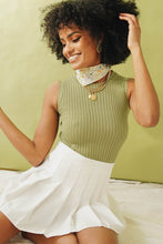 Load image into Gallery viewer, New Woman Ribbed Knit Top // Olive

