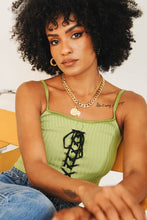 Load image into Gallery viewer, 90&#39;s Revival Ribbed Knit Cami // Sage
