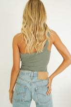 Load image into Gallery viewer, Backstage Antics One-Shoulder Top // Khaki
