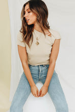 Load image into Gallery viewer, A Band Member Ribbed Top // Natural
