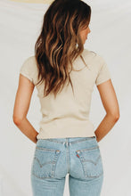 Load image into Gallery viewer, A Band Member Ribbed Top // Natural
