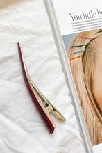 Load image into Gallery viewer, French Town Hair Clip // Purple
